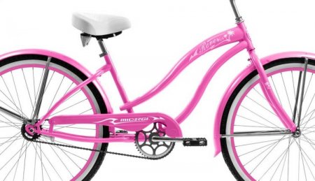 Micargi ROVER GX 26" Beach Cruiser Coaster Brake Single Speed Stainless Steel Spokes One Piece Crank Alloy Pink Rims 36H With Fenders