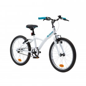 Decathlon - Btwin Hybrid Bike 100, 20", White, Kids 3'11" to 4'5"