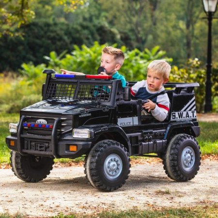 Huffy 12V Battery-Powered SWAT Truck 2-Seater Ride-On Toy