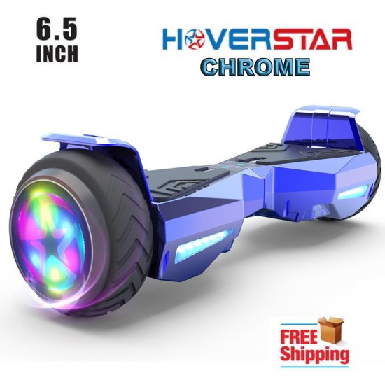 Hoverboard Flash Wheel Two-Wheel Self Balancing Electric Scooter 6.5\" UL 2272 Certified Red