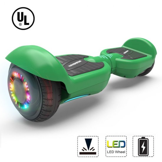 Bluetooth Hoverboard Two-Wheel Self Balancing Electric Scooter 6.5\" Flash Wheel Green