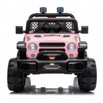 Zimtown 12V Ride on Off-Road Electric Battery Powered Kids Toddler Motorized Truck Toy Car w/ 2.4G Remote Control,3 Speeds, Seat Belts, LED Lights and Realistic Horns (Pink)