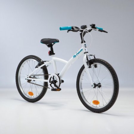 Decathlon - Btwin Hybrid Bike 100, 20", White, Kids 3'11" to 4'5"