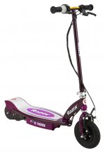 Razor E100 Electric Motor Powered Girls Scooter (Purple) & Youth Sport Helmet