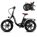 20" 16Ah 750W 48V Electric Folding Bike for Adults Step-Through City E-bike, Black