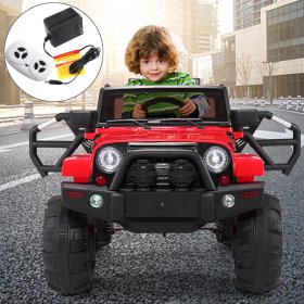 Jaxpety 12V Ride On Car Kids W/ MP3 Electric Battery Power RC Remote Control Red