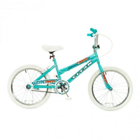 Titan 20 In. Tomcat Girls' BMX Bike with Pads, Teal Blue