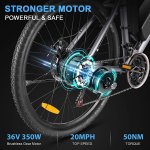 26" 350W Electric Bicycle for Men Adults , 21 Speed Electric Mountain Bike E-Bike with Removable 36V 10.4Ah Lithium-Ion Battery