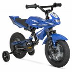 Hyper Bicycles 12 inch Boys Speedbike, Blue, With Training Wheels