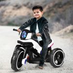 Costway Kids Ride on Motorcycle 6V Bicycle 3 Wheels Electric Battery Powered Toy w/ MP3