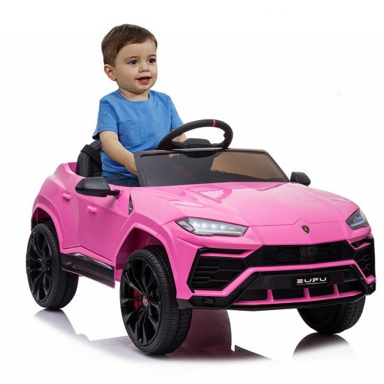 Ride on Toys for Kids, 12V Lamborghini Urus Ride on Car with Remote Control, Power 4 Wheels Electric Vehicle for Girls Boys, 3 Speeds Ride on Car with LED Lights, MP3 Music, Horn