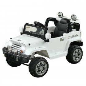 Aosom 12V Kids Electric Battery Powered Ride On Toy Off Road Car Truck w/ Remote Control