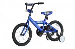 Titan Champion Boys BMX Bike with Training Wheels, 16 In. Blue