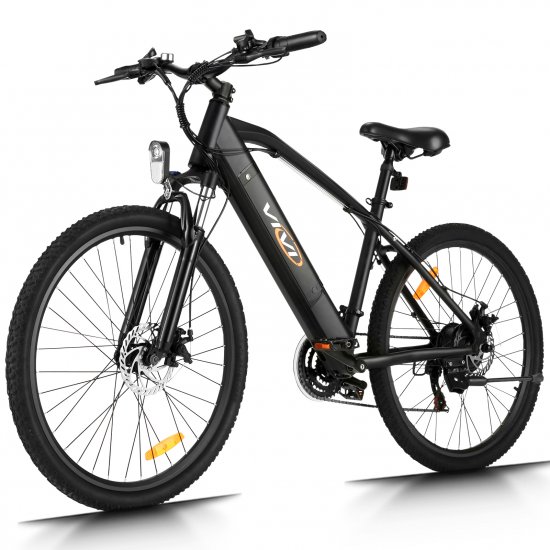 350W 26\" Electric Bike, Mountain Bike with 10.4AH Lithium-Ion Battery, Electric Bicycle with Intelligent LED Display,21-Speed Transmission,3 Riding Modes Adults E Bike