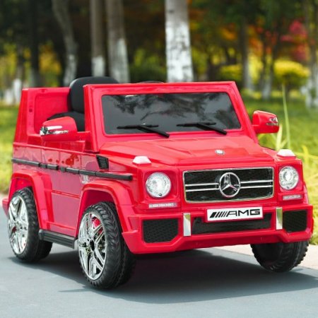 Costway Mercedes Benz G65 Licensed 12V Electric Kids Ride On Car RC Remote Control Red