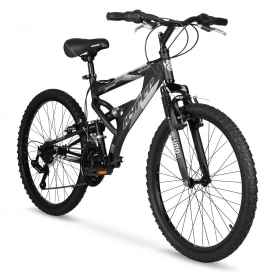 Hyper Bicycles 24\" Boys Havoc Mountain Bike, Kids, Black