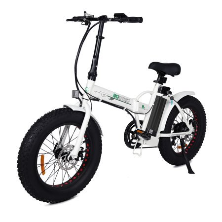 Folding 20" Fat Tire Electric Bike 500W Hill Bicycle Removable Battery Pedal Assist Power