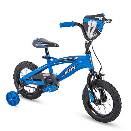 Huffy Kid Bike, Moto X, Quick Connect, Gloss Blue, 12\"